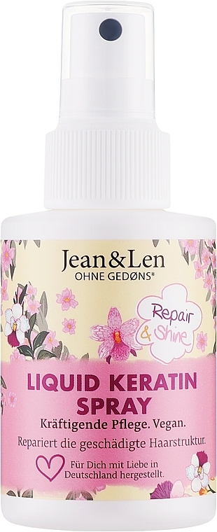 Восстанавливающий спрей-кератин для волос - Jean & Len Liquid Keratin Spray — фото N1
