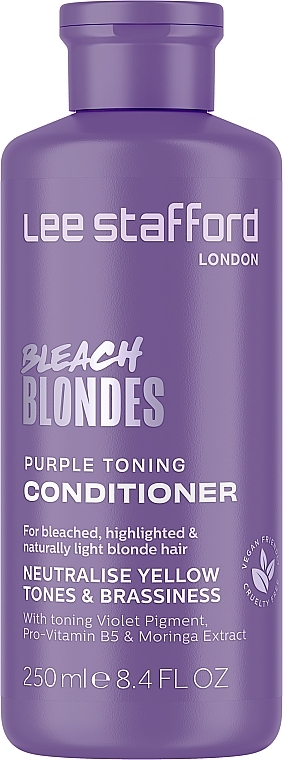 Кондиционер для тонирования окрашенных волос - Lee Stafford Bleach Blondes Purple Toning Conditioner — фото N1