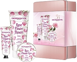 Парфумерія, косметика Набір - Dermacol Rose Flower (h/cream/30ml + sh/cream/200ml + b/batter/75ml)