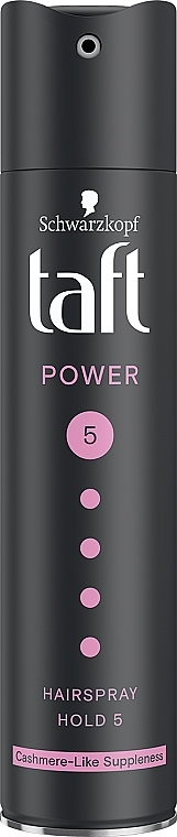 УЦЕНКА Лак для волос "Power. Нежность кашемира", мегафиксация 5 - Taft Cashmere Power 5 Hairspray * — фото N1