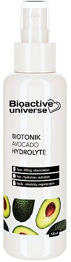 Тоник-гидролат "Авокадо" - Bioactive Universe Biotonik Hydrolyte — фото N1