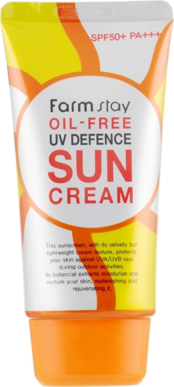 Сонцезахисний знежирений крем SPF 50+ - Farmstay Oil-Free Uv Defence Sun — фото N2