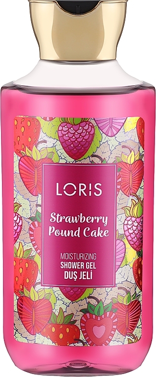Гель для душа - Loris Parfum Cashmere Strawberry Pound Cake — фото N1
