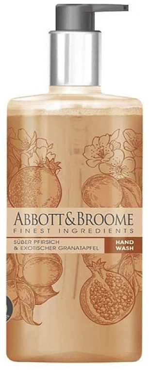 Рідке мило для рук "Персик і гранат" - Abbott&Broome Sweet Peach And Exotic Pomegranate Hand Wash — фото N1