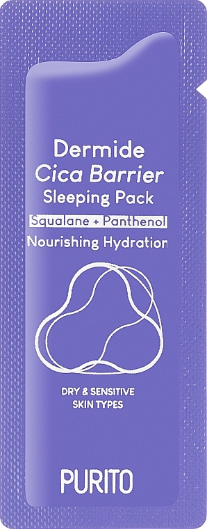 Регенерирующая ночная маска - Purito Dermide Cica Barrier Sleeping Pack (пробник) — фото N1