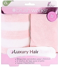 Набір рушників для сушіння волосся - Brushworks Luxury Hair Towels — фото N1