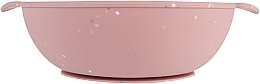 Тарілка силіконова на присосці із секціями "Dots", рожева - Canpol Babies — фото N4