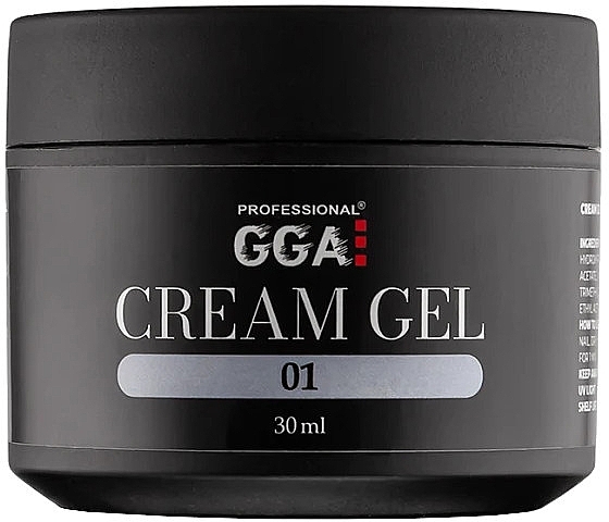 Крем-гель для ногтей - GGA Professional Cream Gel — фото N1