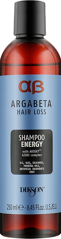 Шампунь проти випадання й для активізації росту волосся - Dikson Argabeta Hair Loss Shampoo Energy — фото N1