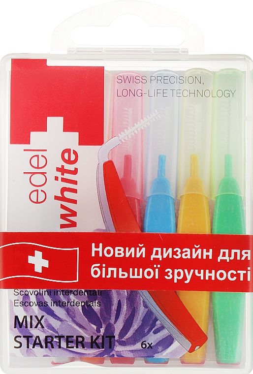 Щётки "Profi-Line" для межзубных промежутков MIX - Edel+White Dental Space Brushes MIX