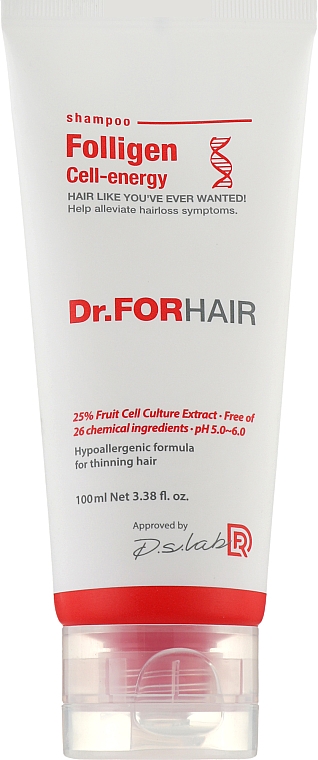 Шампунь "Энергия волос" - Dr.FORHAIR Folligen Cell Energy Shampoo — фото N3