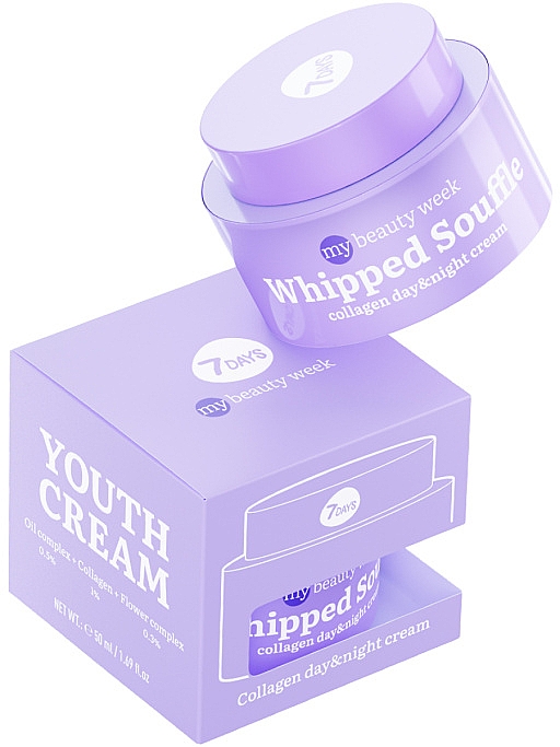 Крем-мусс для лица с коллагеном - 7 Days My Beauty Week Whipped Souffle — фото N1