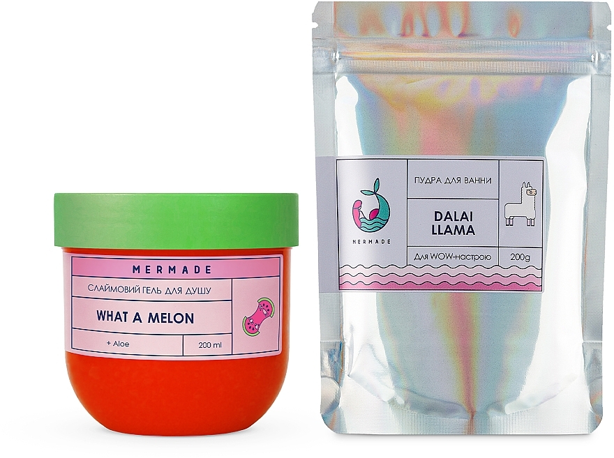 Набір для ванни - Mermade Dalai Llama (bath/powder/200g + sh/gel/200ml)