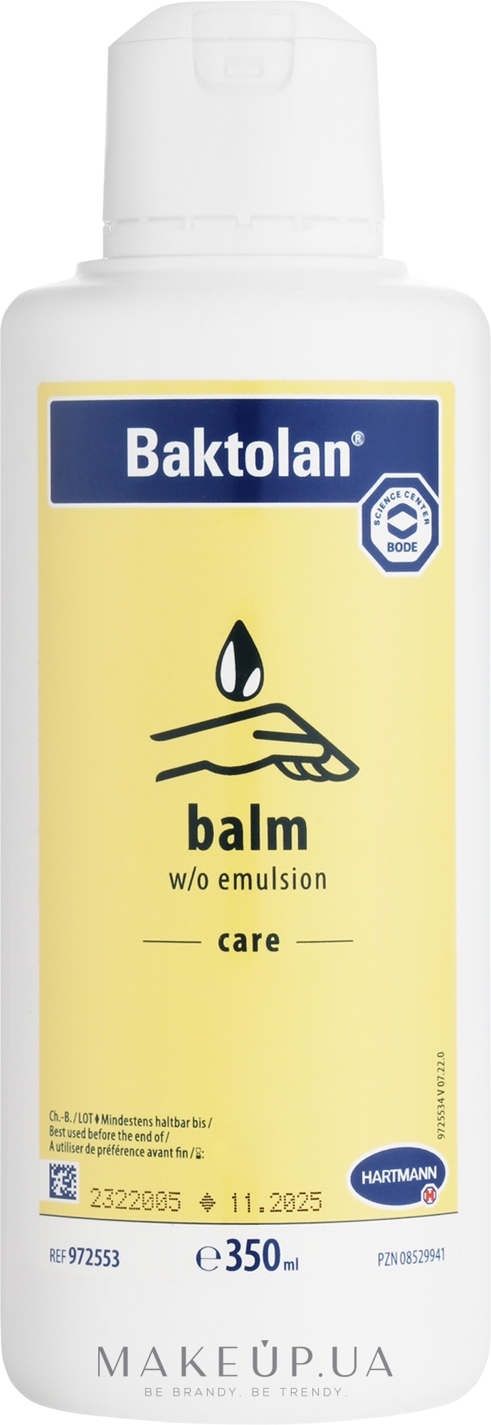 Профессиональный питающий масляно-водный бальзам для сухой и чувствительной кожи - Bode Baktolan Balm  — фото 350ml