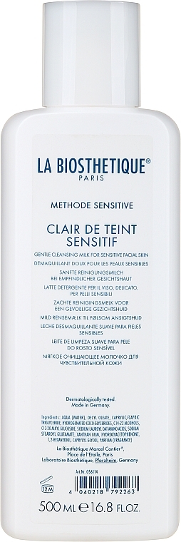 Очищувальне молочко - La Biosthetique Methode Sensitive Clair de Teint Sensitif Gentle Cleansing Milk — фото N3