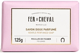 Марсельское мыло "Листья инжира" - Fer A Cheval Gentle Perfumed Soap Fig Leaves — фото N1