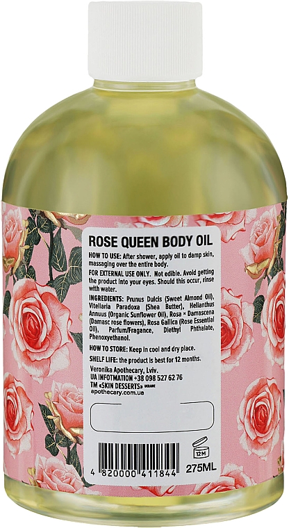Масло для тела "Королевская роза" - Apothecary Skin Desserts Rose Queen Body Oil  — фото N6