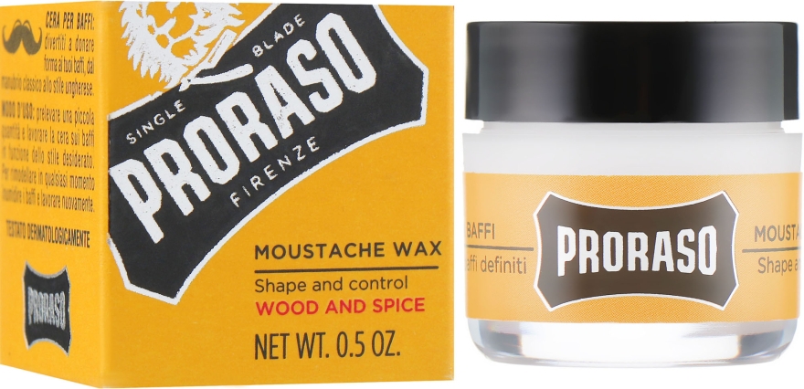 Воск для усов - Proraso Moustache Wax Wood & Spice