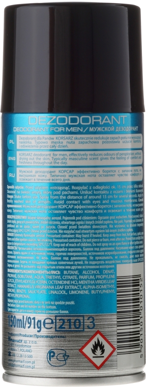 Дезодорант - Pharma CF Korsarz Arctic Deodorant — фото N2