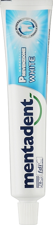 Зубная паста с отбеливающим эффектом - Mentadent Bianchi e Forti Toothpaste — фото N1
