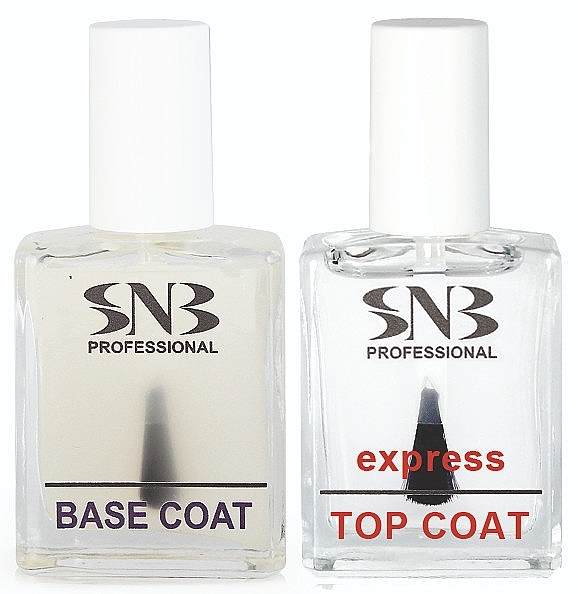 Набір - SNB Professional (base/coat/15ml + top/coat/15ml) — фото N1