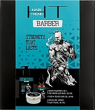 Парфумерія, косметика Набір чоловічий по догляду та стайлінгу для волосся - Hair Trend Barber (smp/300ml + oil/30ml + paste/90ml)