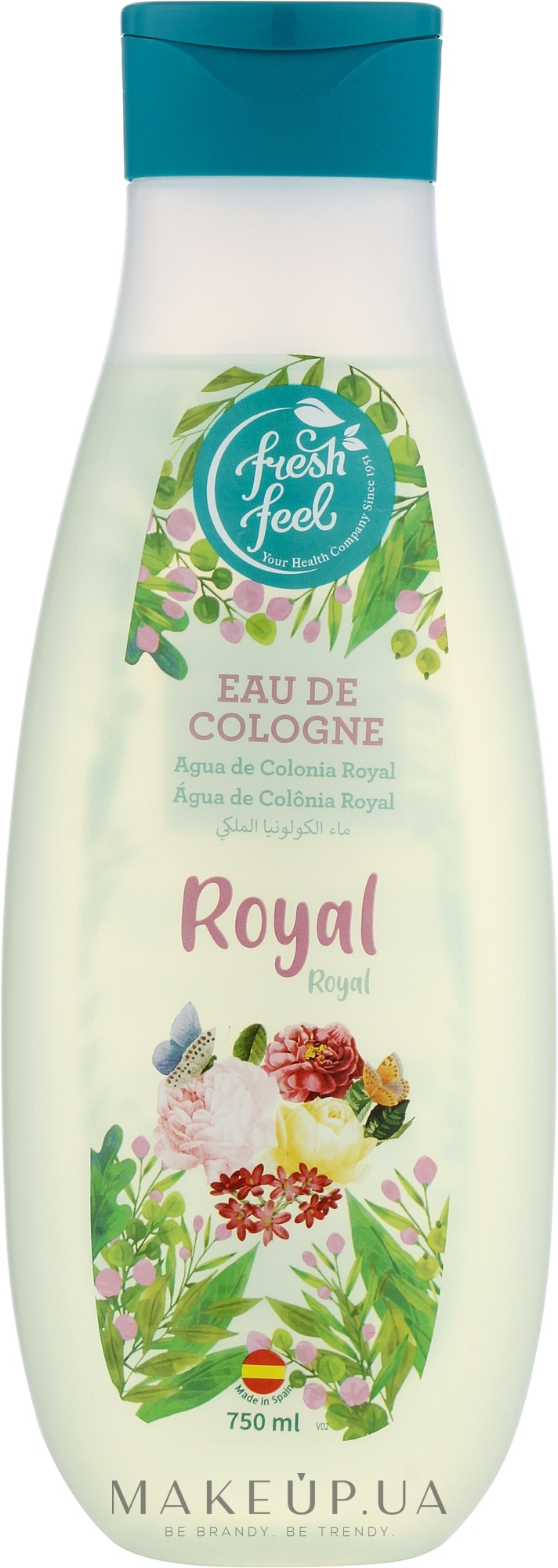 Парфюмированная вода для тела "Royal" - Fresh Feel Eau De Cologne — фото 750ml