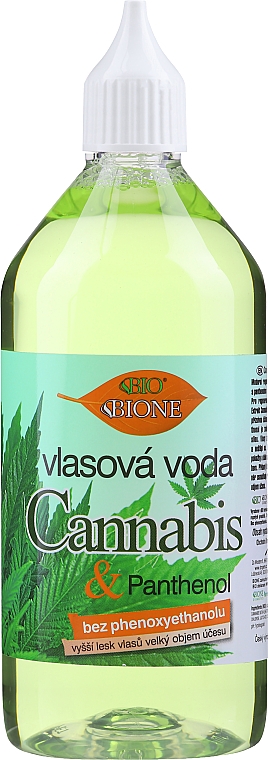 Вода для волосся з екстрактом конопель - Bione Cosmetics Cannabis Hair Water With Panthenol — фото N1