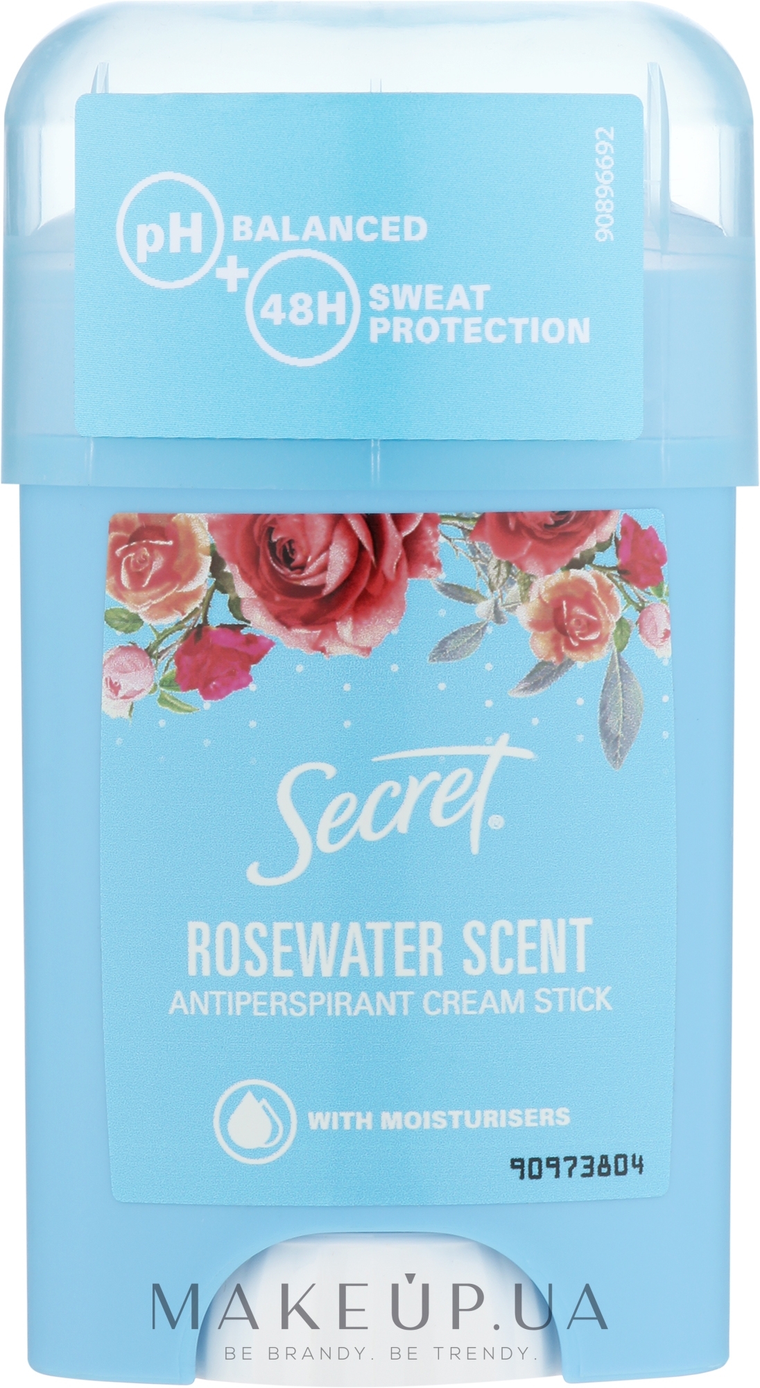 Кремовый дезодорант-антиперспирант "Розовая вода" - Secret Antiperspirant Cream Stick Rosewater Scent — фото 40g
