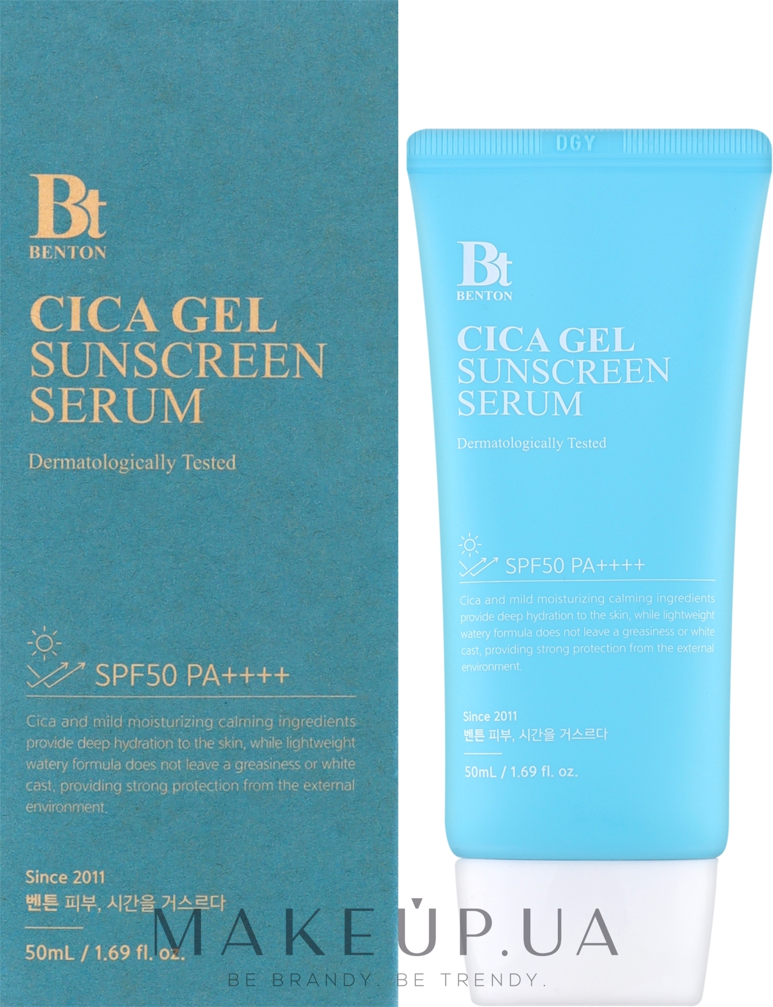 Сонцезахисний гель-сироватка - Benton Cica Gel Sunscreen Serum SPF50/PA++++ — фото 50ml