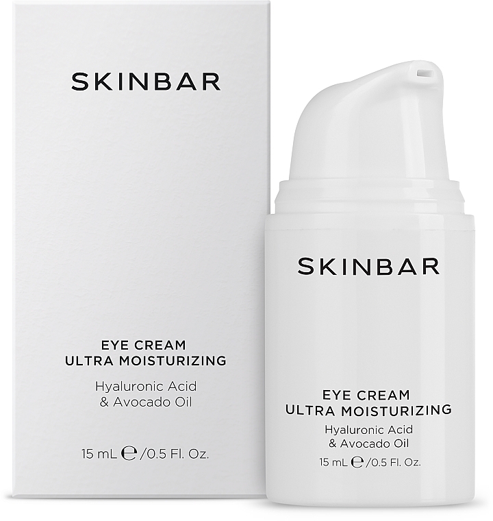 Крем для контуру очей зволожувальний з гіалуронової кислотою і олією авокадо - SKINBAR Hyaluronic Acid & Avocado Oil Eye Cream