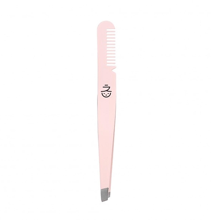 Пинцет для бровей - Miin Korean Cosmetics Eyebrow Tweezer With Comb  — фото N1