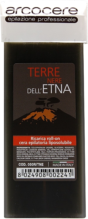 Віск у касеті «Вулкан нового покоління Чорна Етна» - Arcocere New Generation Black Etna Volcano Wax — фото N1