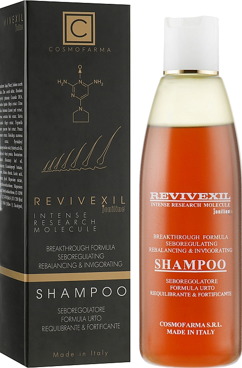 Тонізуючий шампунь для тонкого, слабкого, випадаючого волосся - Revivexil Hair Care Shampoo