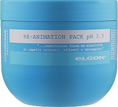 ПОДАРОК! Восстанавливающая маска для поврежденных волос - Elgon Colorcare Re-Animation Pack pH 3.5 — фото N1