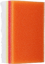 Губка для душа "Радуга", оранжевая - LULA — фото N1