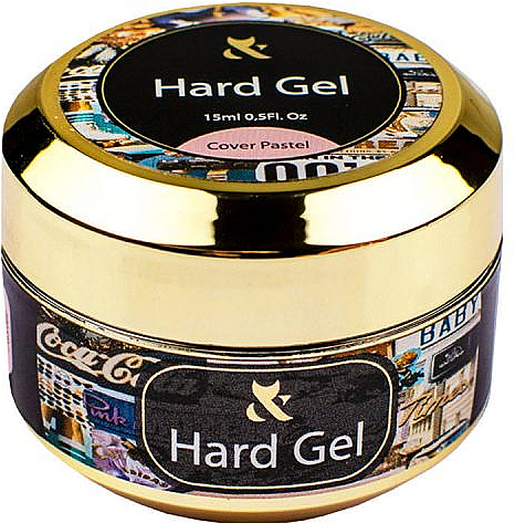 Гелі для моделювання нігтів - F.O.X Hard Gel Cover Pastel — фото N1