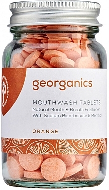 Таблетки для полоскания рта "Апельсин" - Georganics Mouthwash Tablets Orange