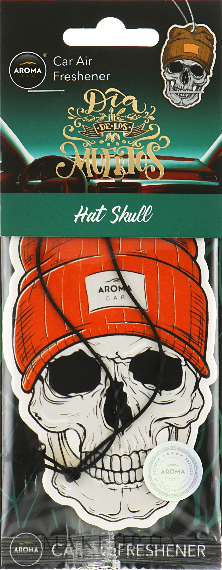 Ароматизатор для авто "Hat Skull" - Aroma Car Cellulose — фото 5g