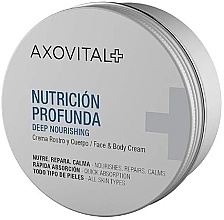 Живильний крем для обличчя та тіла - Axovital Deep Nourishing Face & Body Cream — фото N1