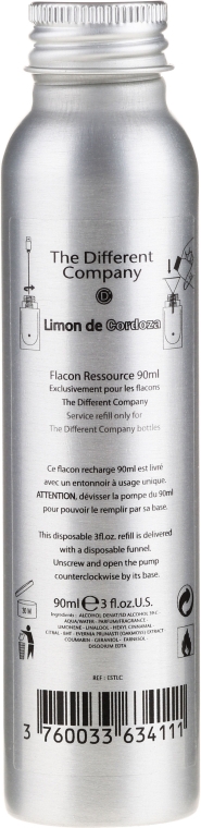 The Different Company Limon De Cordoza - Туалетная вода (сменный блок) (тестер) — фото N2