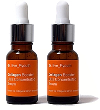 Набір «Сироватка для обличчя» - Dr. Eve_Ryouth Collagen Booster Ultra Concentrated (serum/2x15ml) — фото N1