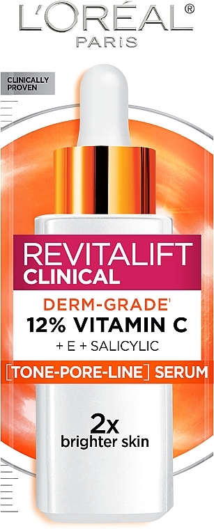 Cироватка з вітаміном С для надання сяяння шкірі обличчя - L'Oreal Paris Revitalift Clinical Vitamin C — фото N2