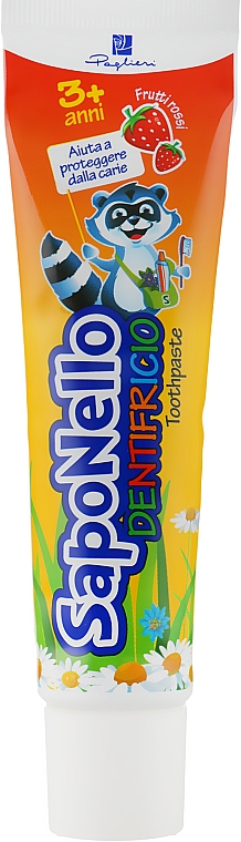 Зубна паста для дітей - SapoNello Toothpaste Red Fruits — фото N1