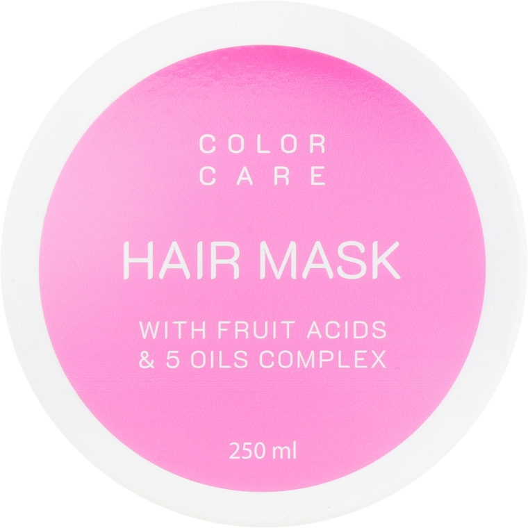 Маска для окрашенных волос - Looky Look Color Care Hair Mask With Fruit Acids & 5 Oils Complex 