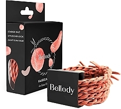 Резинка для волос, ibiza orange, 4 шт. - Bellody Original Hair Ties — фото N1