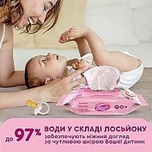 Детские влажные салфетки для новорожденных с клапаном, 72 шт - Smile Ukraine Baby Newborn — фото N4