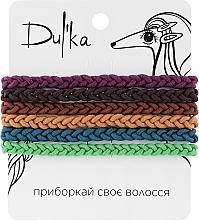 Парфумерія, косметика Набір різнобарвних гумок для волосся UH717721, 6 шт - Dulka