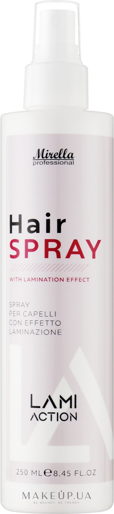 Спрей для волос с эффектом ламинирования - Mirella Professional Lami Action Hair Spray — фото 250ml