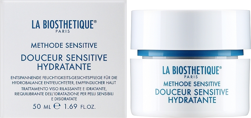 Регенерувальний, зволожувальний крем для чутливої, зневодненої шкіри - La Biosthetique Douceur Sensitive Hydratante Cream — фото N2